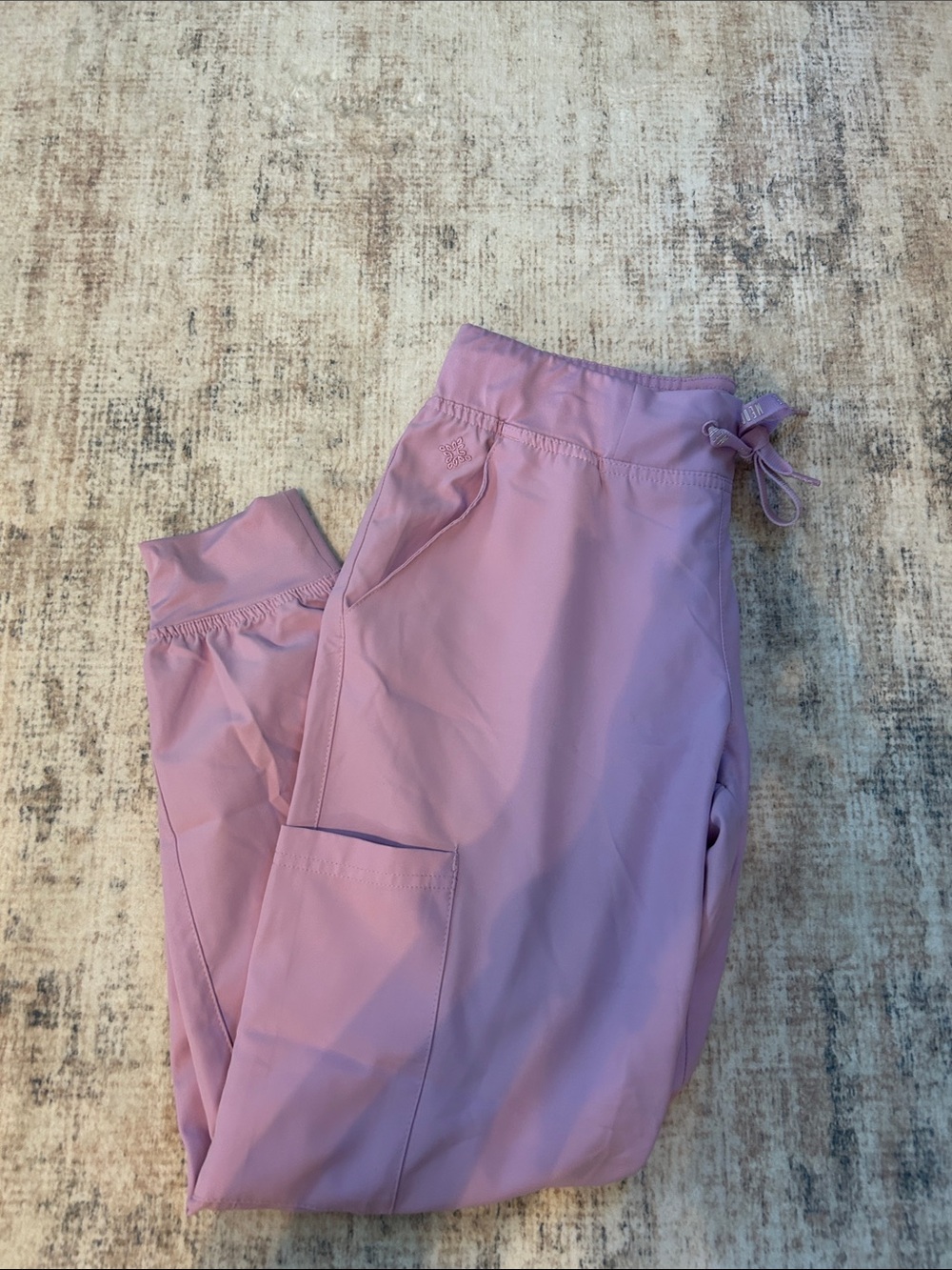 Med Couture Lilac Drawstring Jogger Scrub Pants